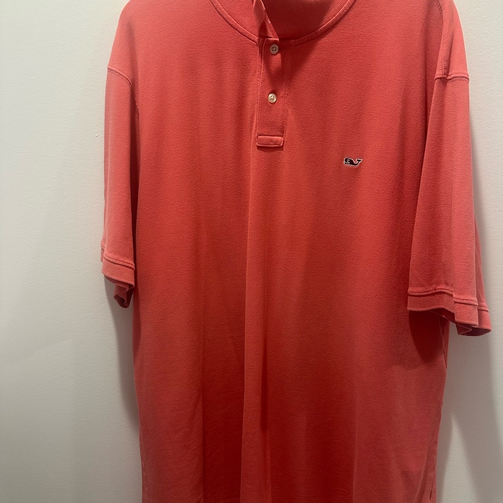Vineyard Vines Coral Polo Shirt Short Sleeve